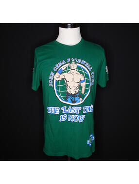 Men’s WWE John Cena Dallas TX Farewell Tour The Last Time Is Now T-Shirt Large